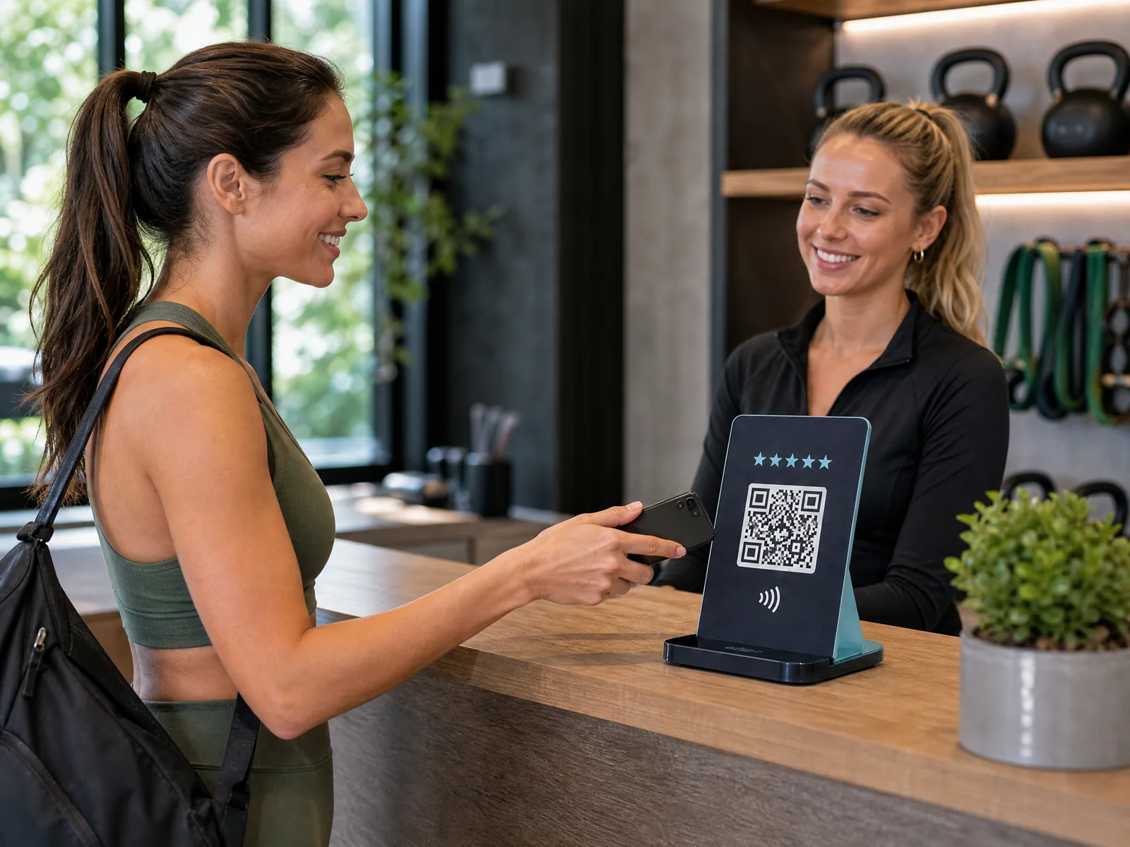 Google-Bewertungsaufsteller für Fitness & Coaching