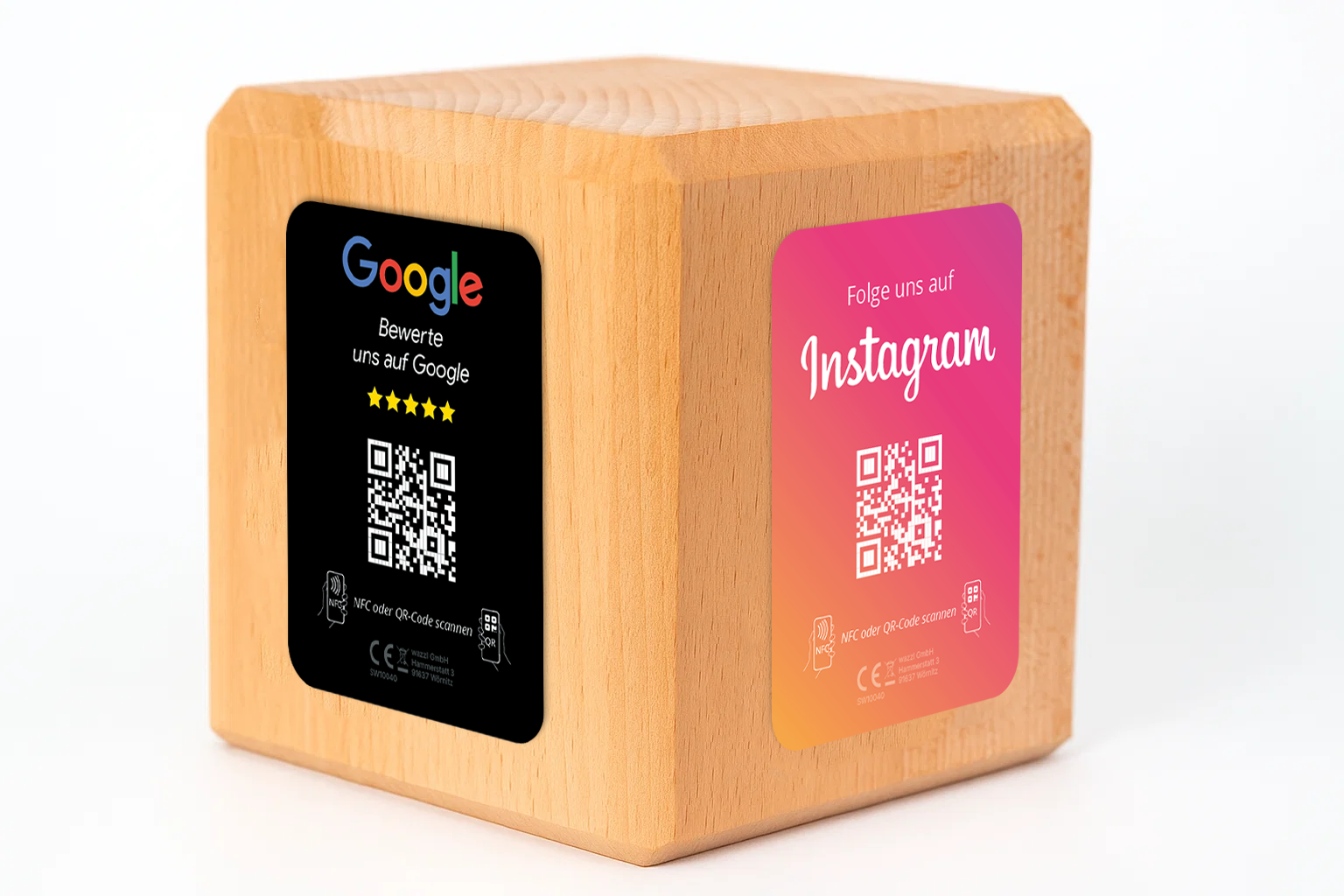 Social Media Holzcube Ansicht 2