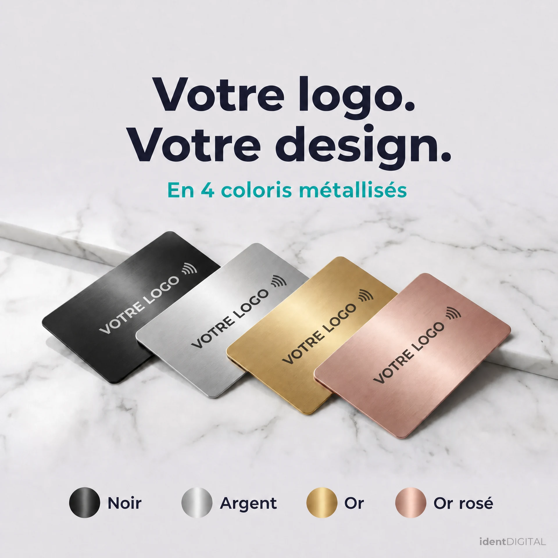 Carte NFC métallique