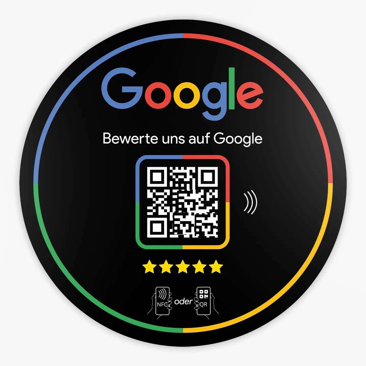 Google Bewertungslink NFC & QR-Code Sticker